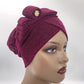 Shimmer Turban Cap