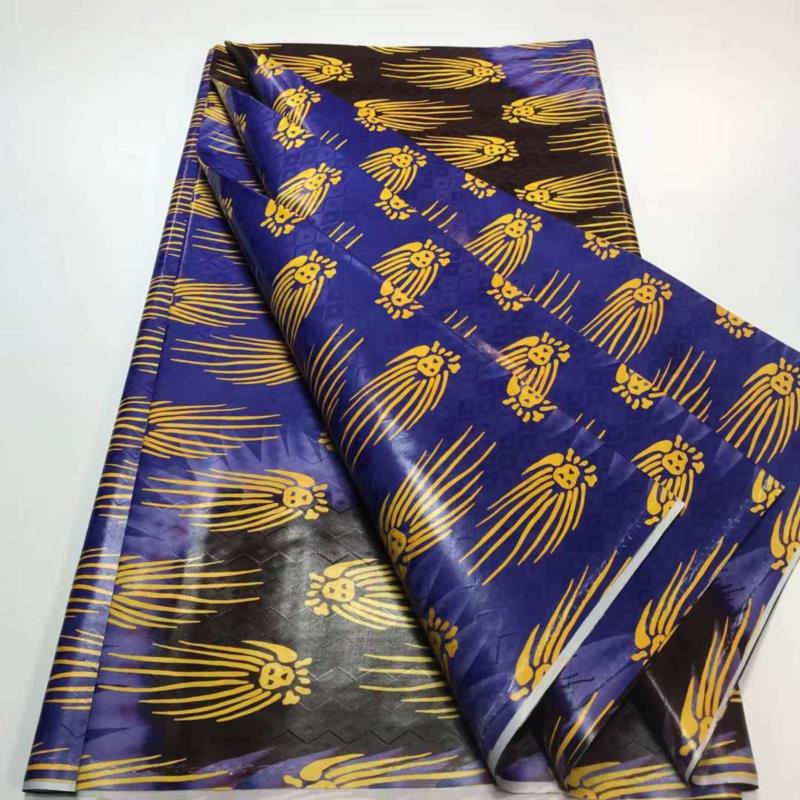 Top Quality Colorful Style African Bazin Riche Fabric Cotton Basin Sewing Guinea Brocade Tissu Africain Nigerian Atiku 5 Yards
