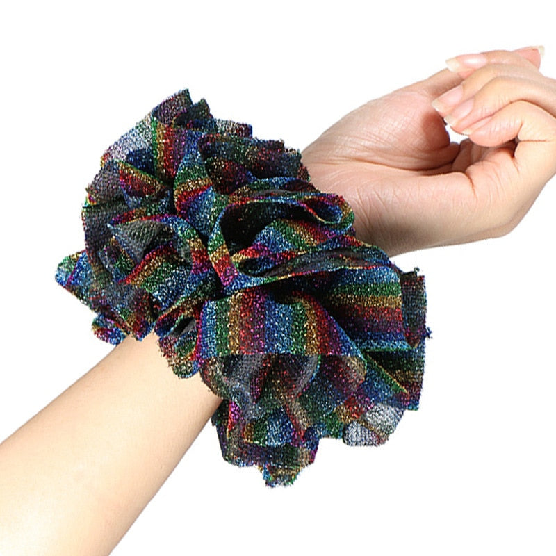 Satin Braided HeadBand With Sequins