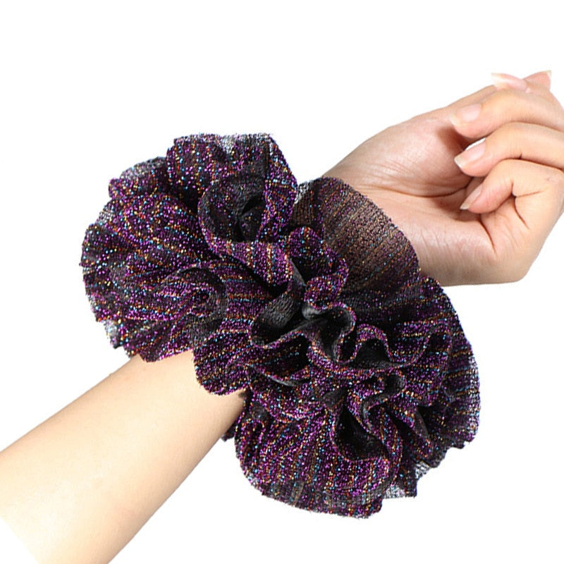 Satin Braided HeadBand With Sequins