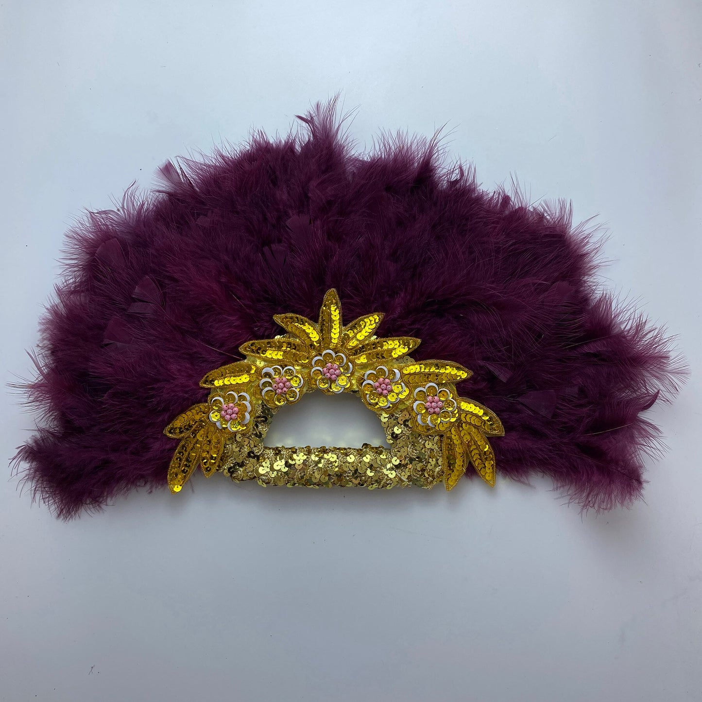 Feather Fan With Stones