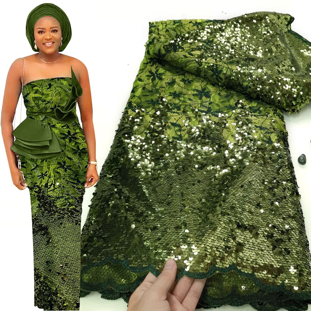 5 Yards High Quality Sequin French Tulle Lace