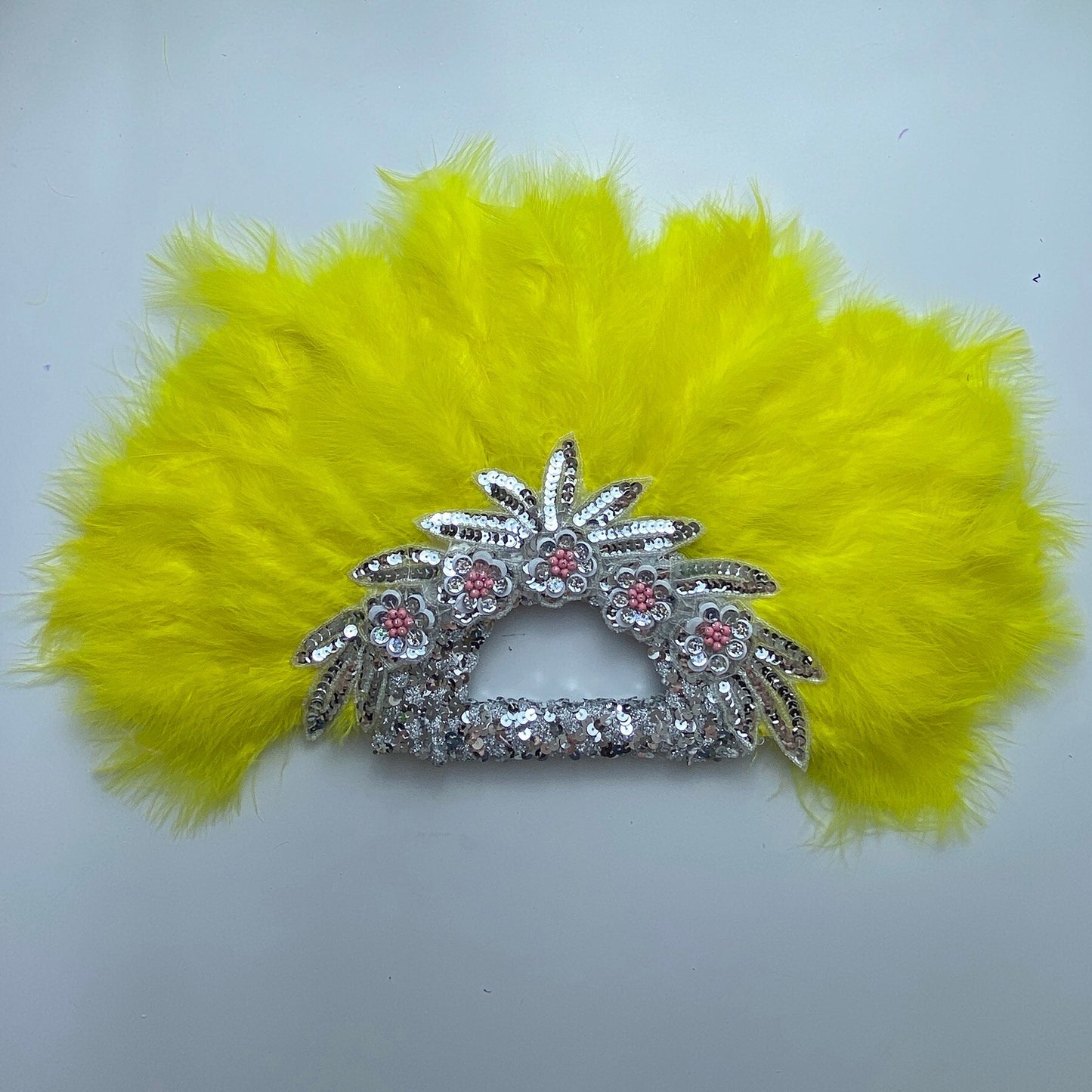 Feather Fan With Stones