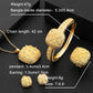 Zlxgirl brand African Nigerian Gold chain pendant earring bracelet ring four pc jewelry set Dubai gold bridal bijoux set couple