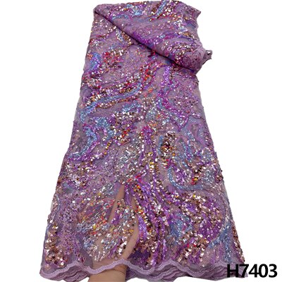 Latest African Lace Fabric Sequins Glitter Tulle Lace Fabric High Quality 2022 Asoebi Lace Fabric Embroidered Lace 5 yards Dress