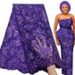 Soft Lace 5 Yards French Tulle Rhinestone Embroidery
