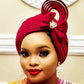 Wedding Gele Cap African Auto Gele Headtie