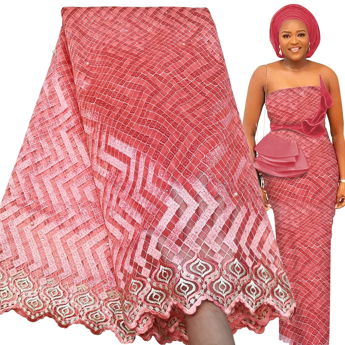 French Lace Fabric 5 Yards