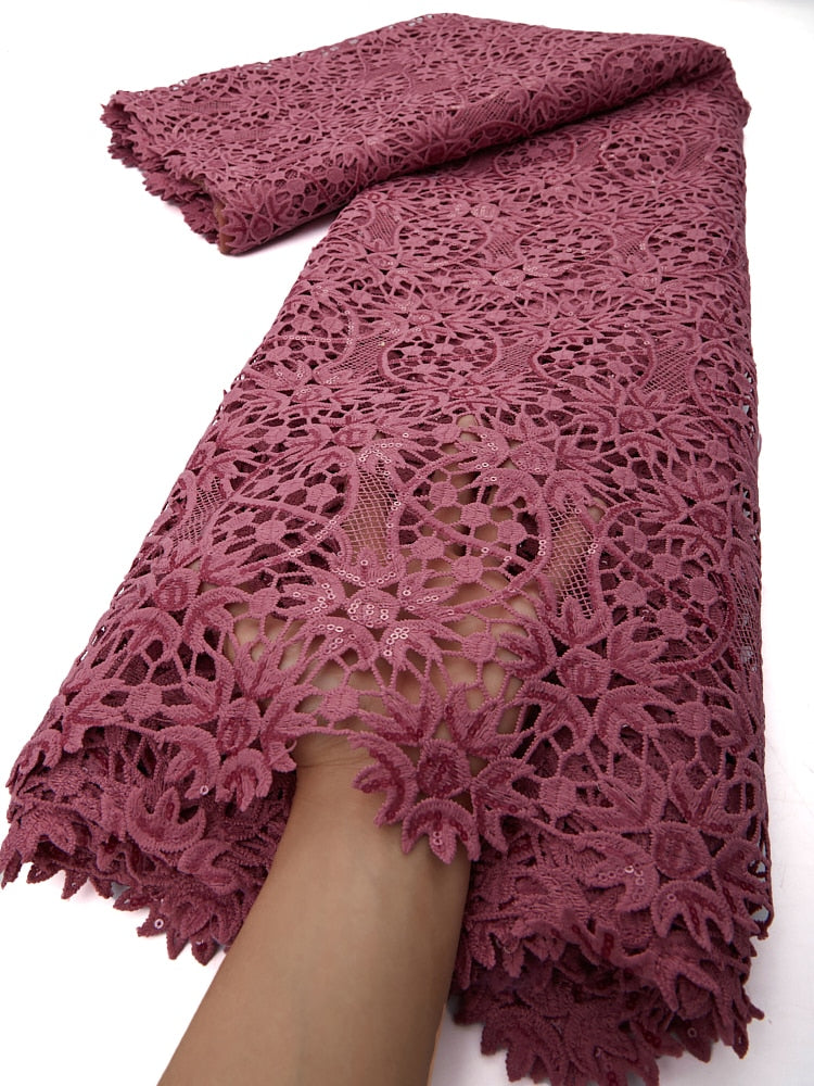 French Lace Fabric 2.5 Yards