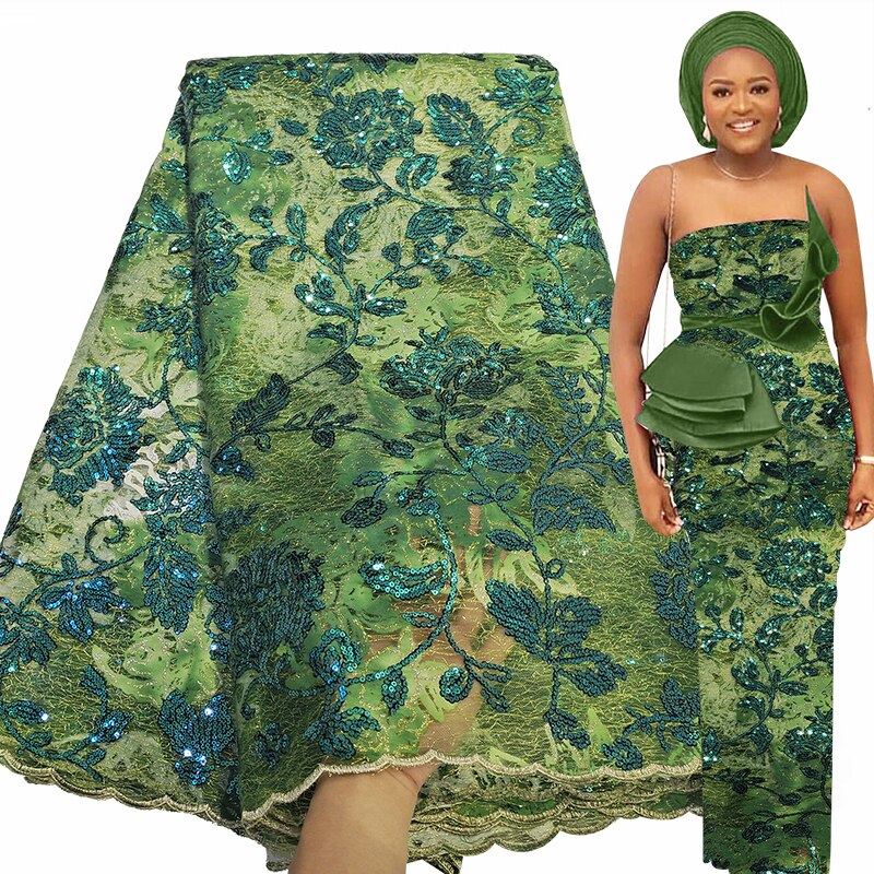 Flocking Sequence 5 Yards French Tulle Sequins