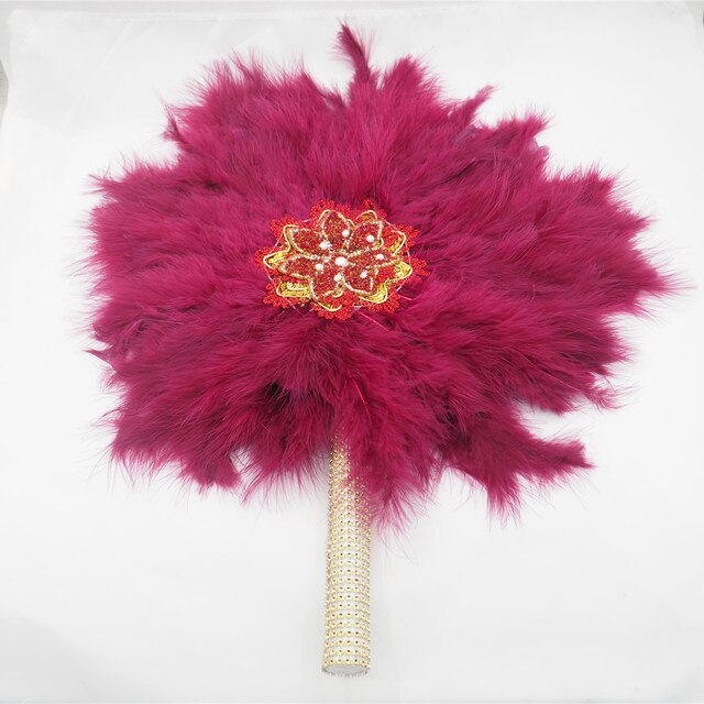 Turkey Feather Hand Fan