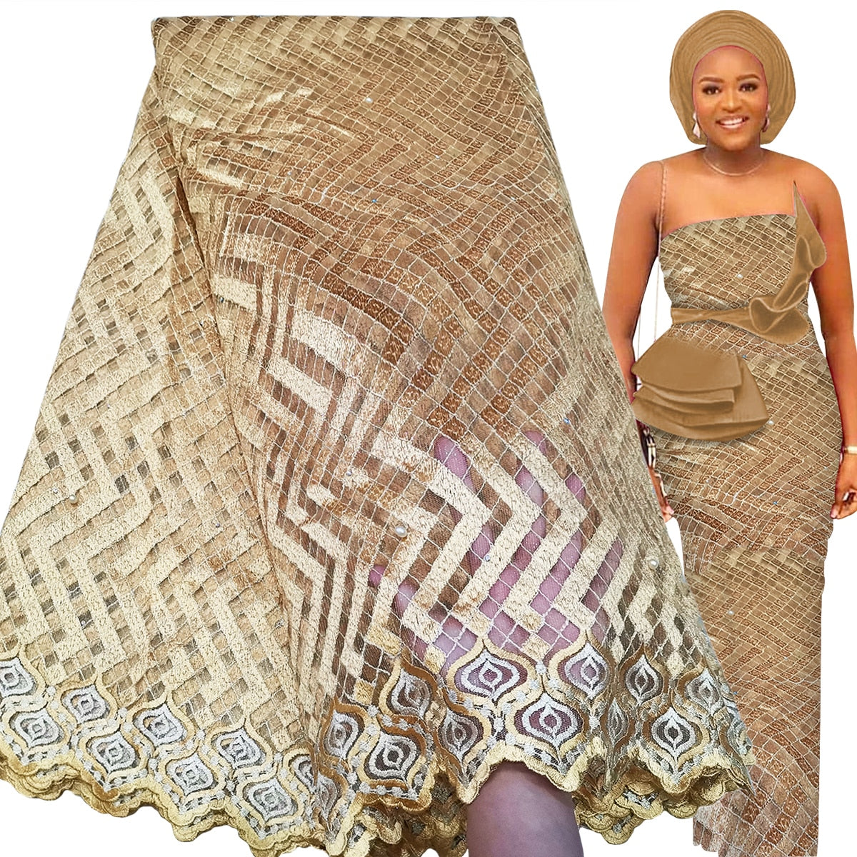 French Lace Fabric 5 Yards