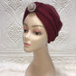 Bonnet Turban with Brooch