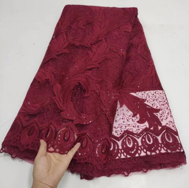 Lace Fabric Sequins 5 Yards