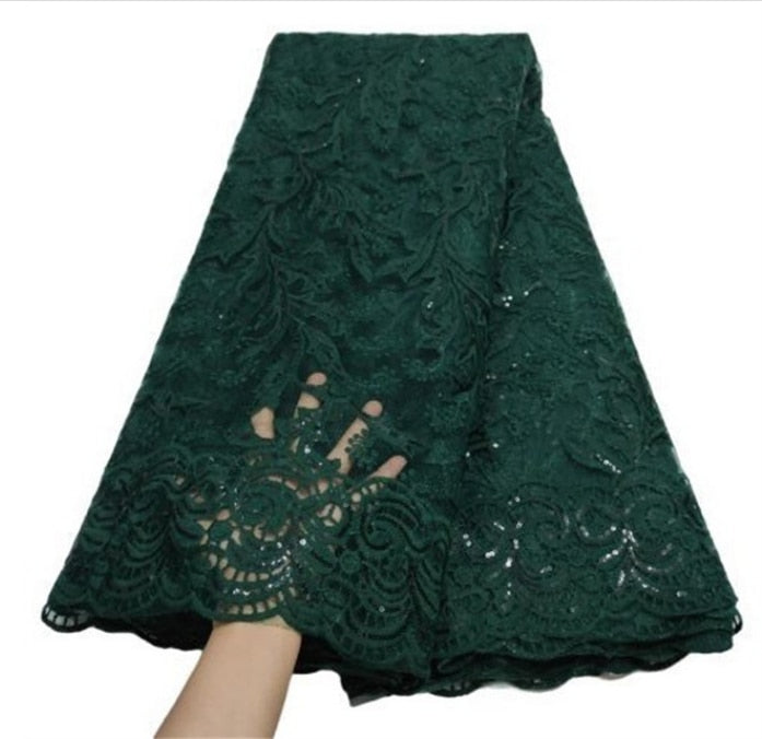 Lace Fabric Sequins 5 Yards