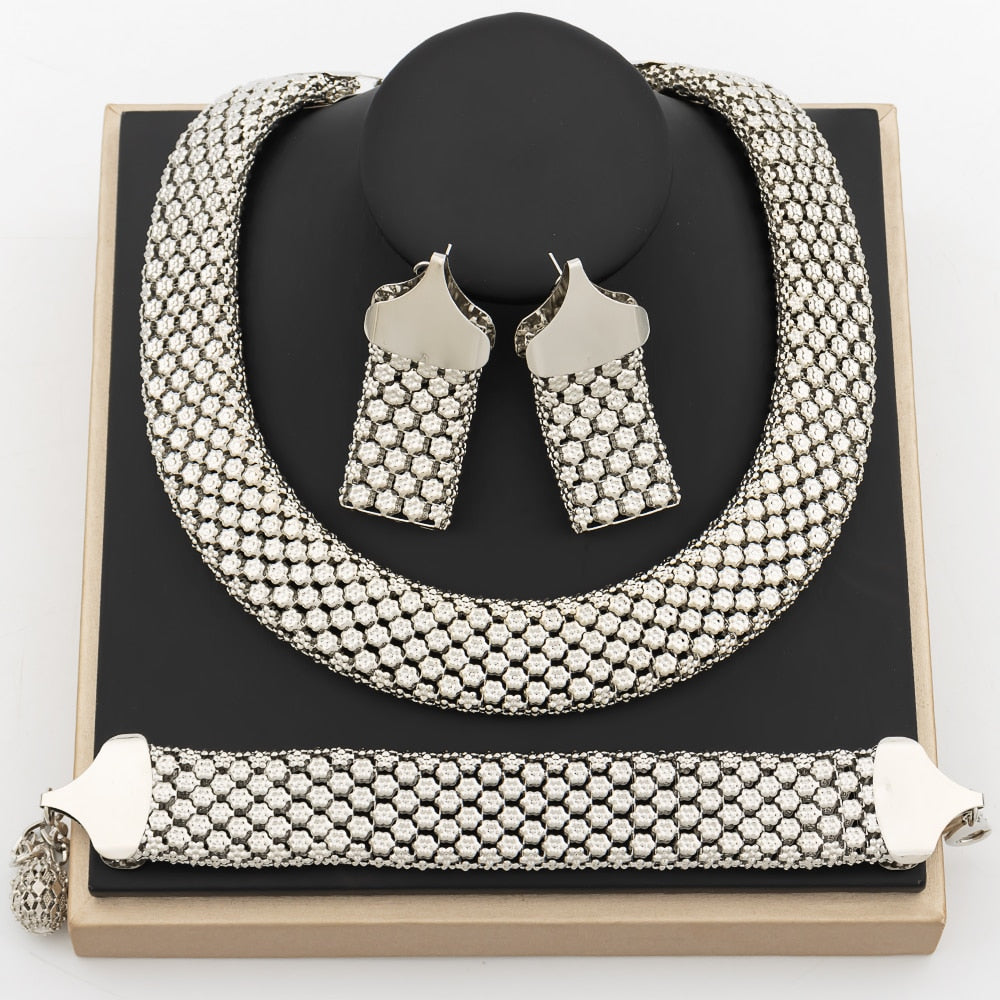 Gold Color Chain Set
