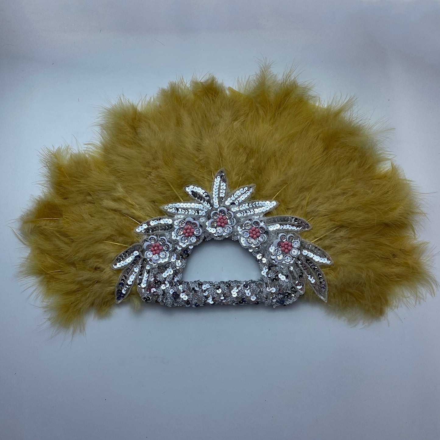 Feather Fan With Stones