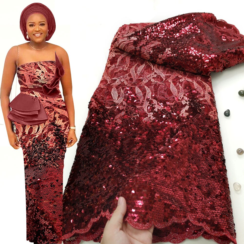 5 Yards High Quality Sequin French Tulle Lace