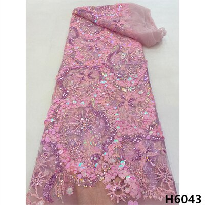 Latest African Lace Fabric Sequins Glitter Tulle Lace Fabric High Quality 2022 Asoebi Lace Fabric Embroidered Lace 5 yards Dress