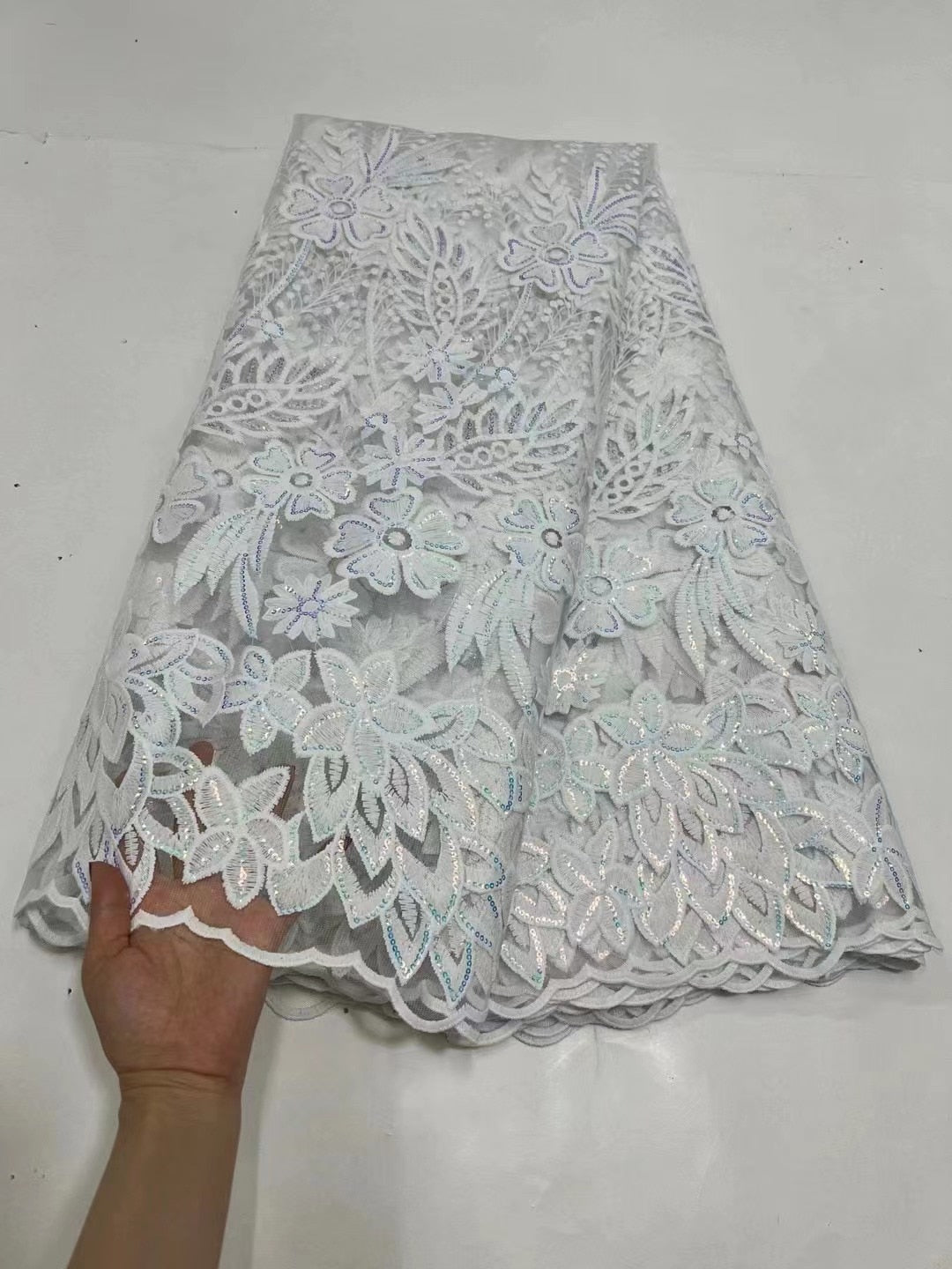 Lace Fabric Sequins 5 Yards