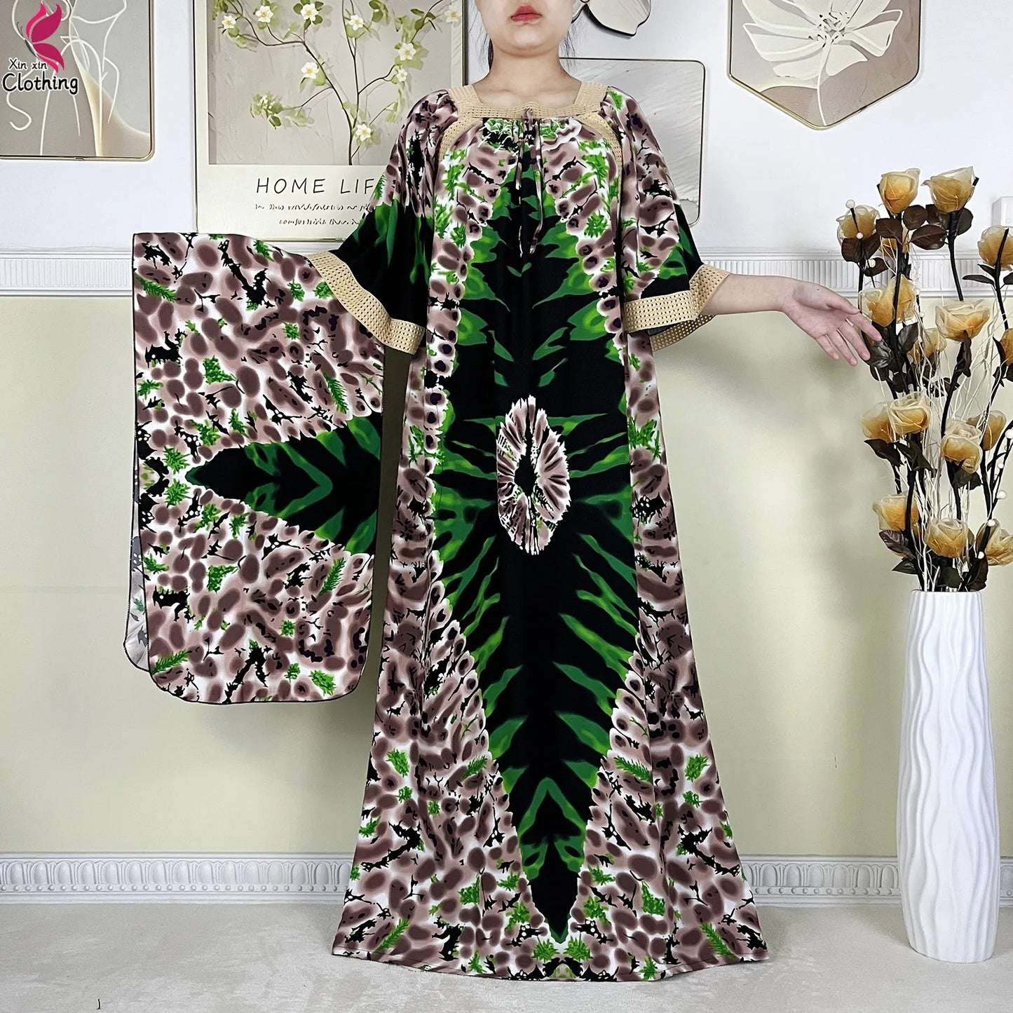 Traditional print Kaftan