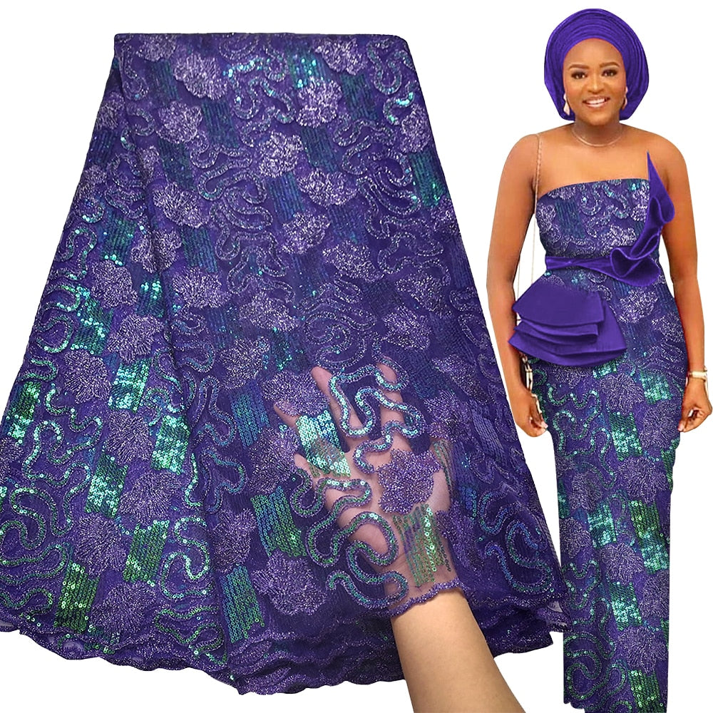 Soft Sequence 5 Yards Sequin French Tulle