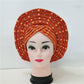 Breathable Sego Beaded Gele