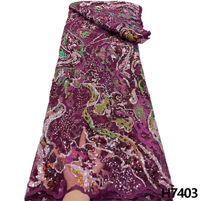 Latest African Lace Fabric Sequins Glitter Tulle Lace Fabric High Quality 2022 Asoebi Lace Fabric Embroidered Lace 5 yards Dress
