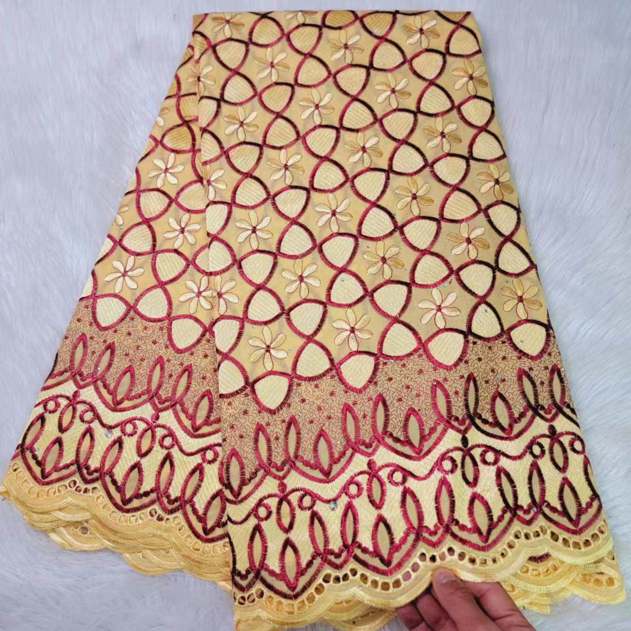 Lace Fabric Rhinestone 5 Yards