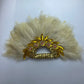 Feather Fan With Stones