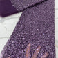 Grape Purple Sequins Swiss Lace