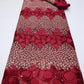 NI.AI Latest Embroidery African Lace Fabric 5 Yards High Quality Nigerian Women Wedding Asoebi French Tulle For Wedding LY770