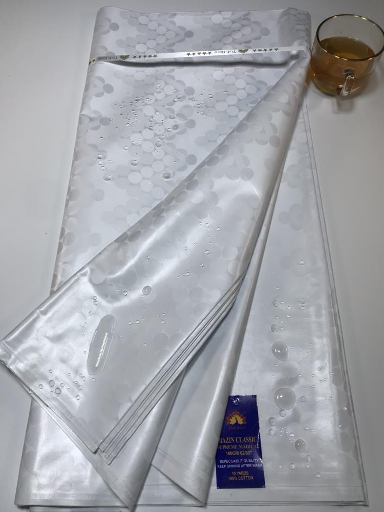 Top Quality Atiku Fabric For Men &Women's Bazin Riche Sewing Washable 5 Yards Nigerian Brocade Tissu African Bazin Riche Fabric