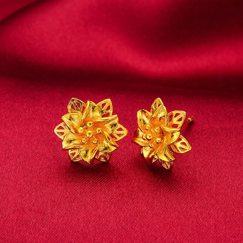 Dubai Gold Color Necklace and Earring Sets