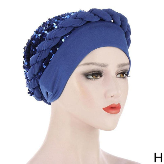 Sequin Turban Twist