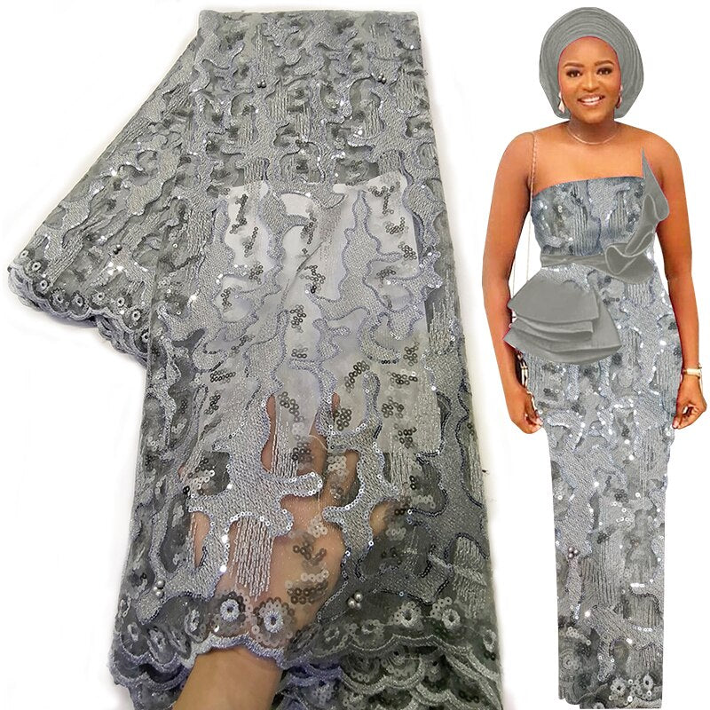 Soft Sequence 5 Yards Sequin French Tulle