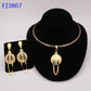 Jewelry Set Dubai Gold Color