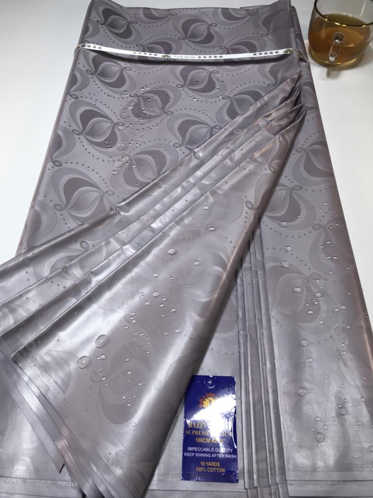 Top Quality Atiku Fabric For Men &Women's Bazin Riche Sewing Washable 5 Yards Nigerian Brocade Tissu African Bazin Riche Fabric
