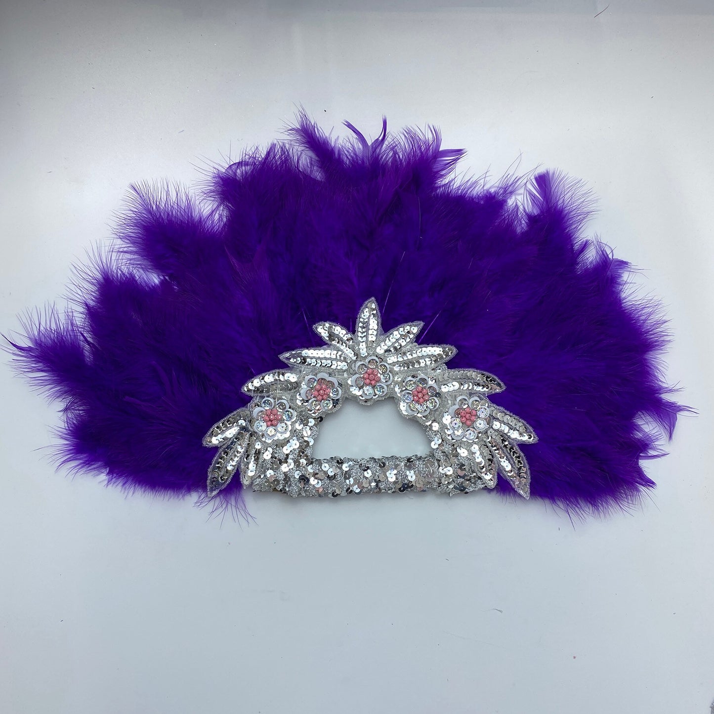 Feather Fan With Stones