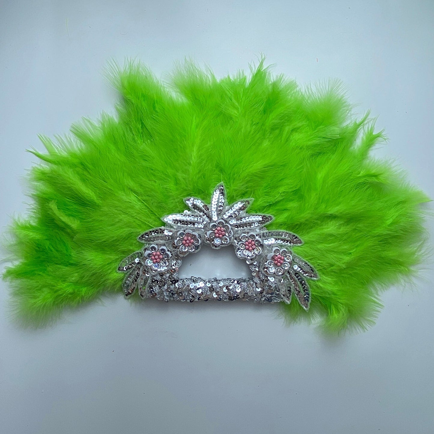 Feather Fan With Stones