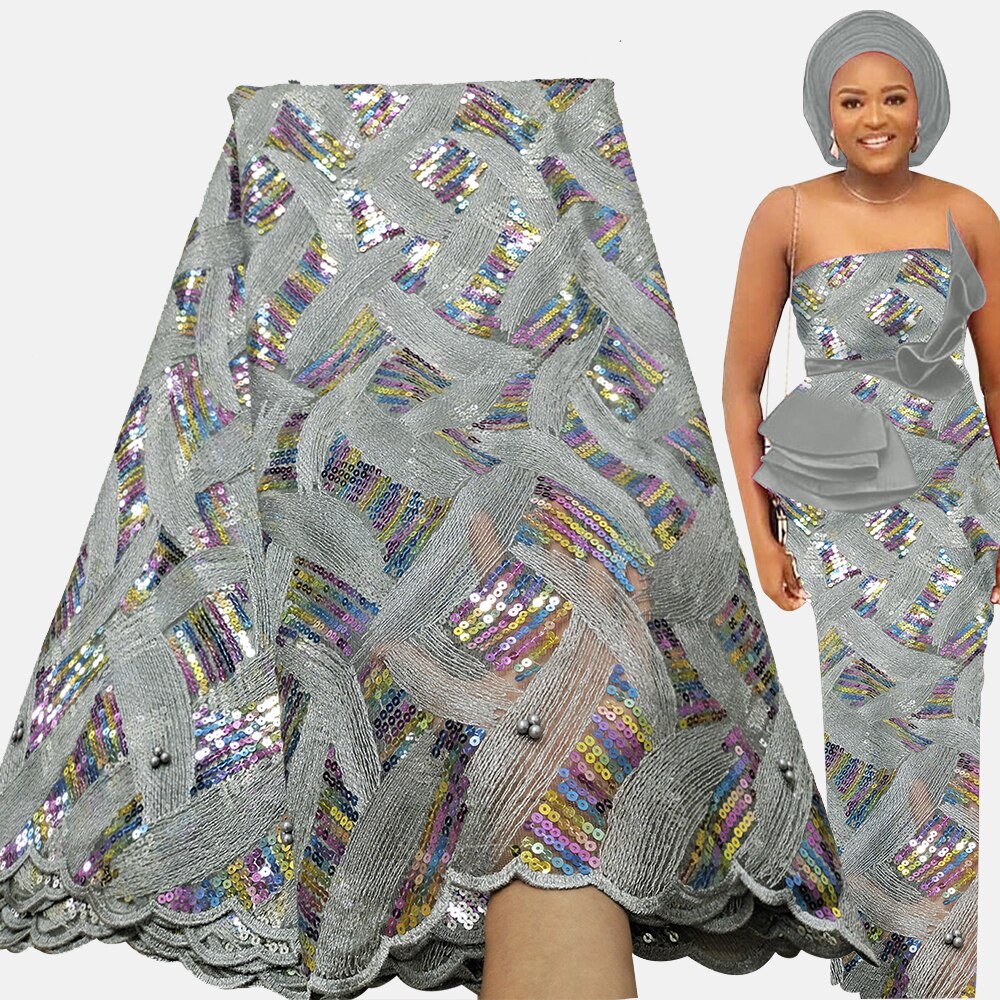 Soft Sequence 5 Yards Sequin French Tulle