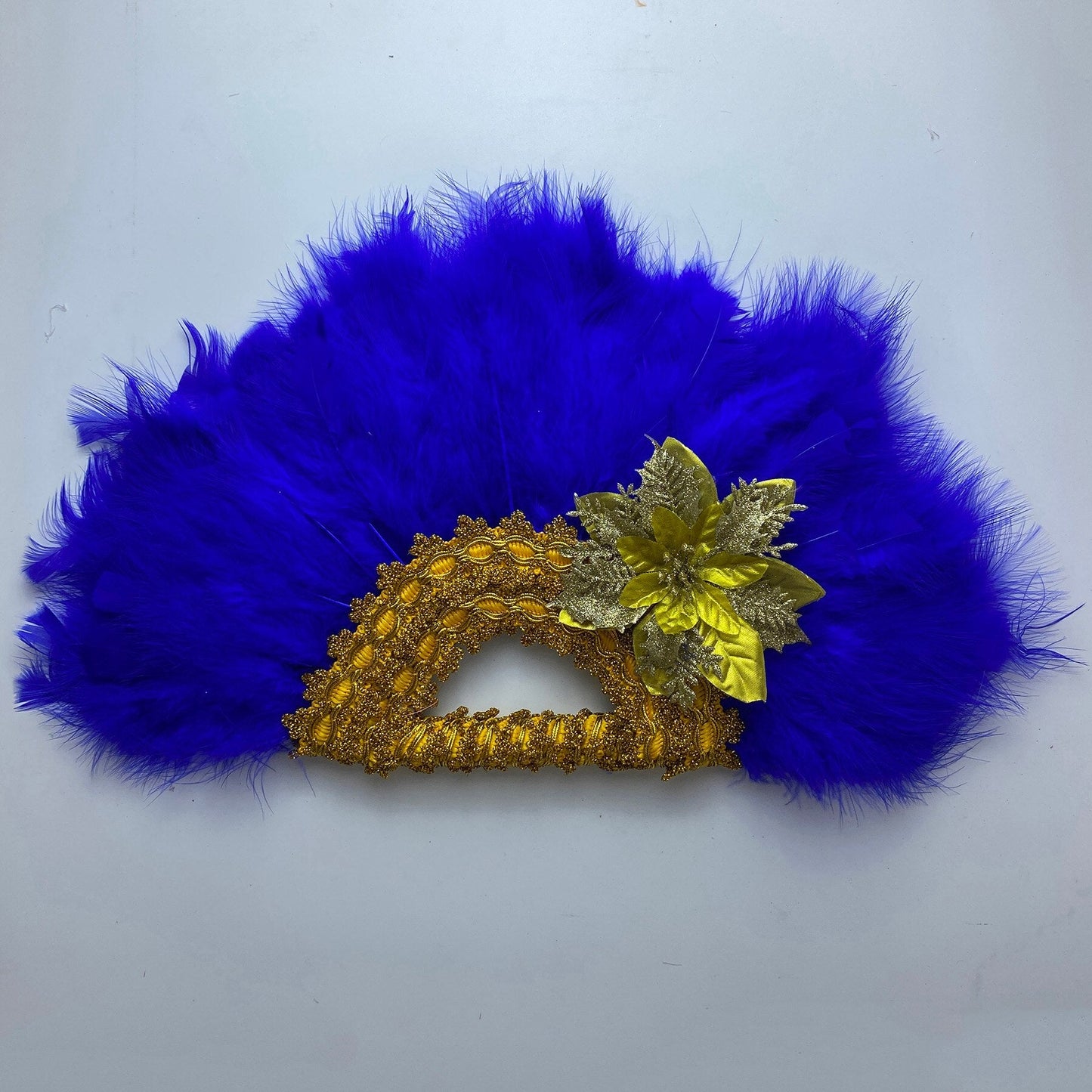 Turkey Feather Hand Fan (Half Fan)