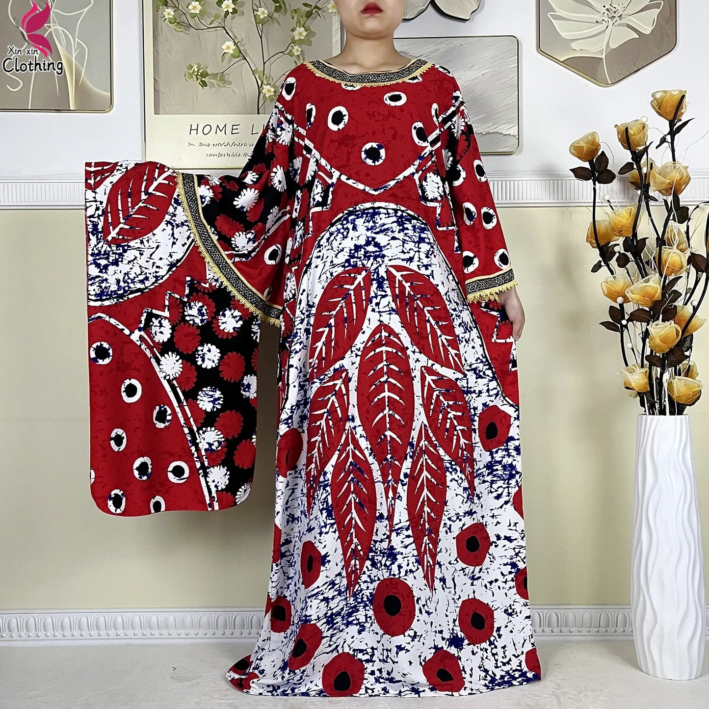 Traditional print Kaftan