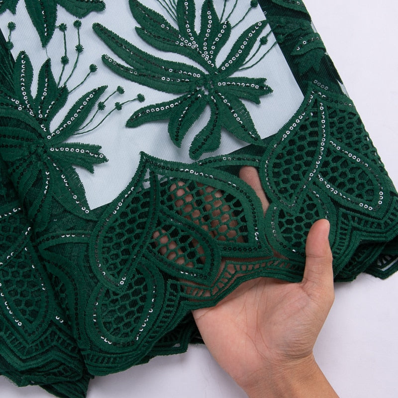 Lace Fabric With Sequins