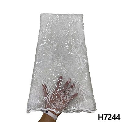 5 Yards Sequins French Tulle Mesh Lace