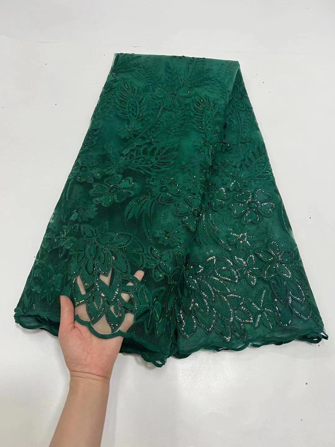 Lace Fabric Sequins 5 Yards