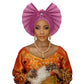 Traditional Headtie For Women Fan Shape Gele/ Turban