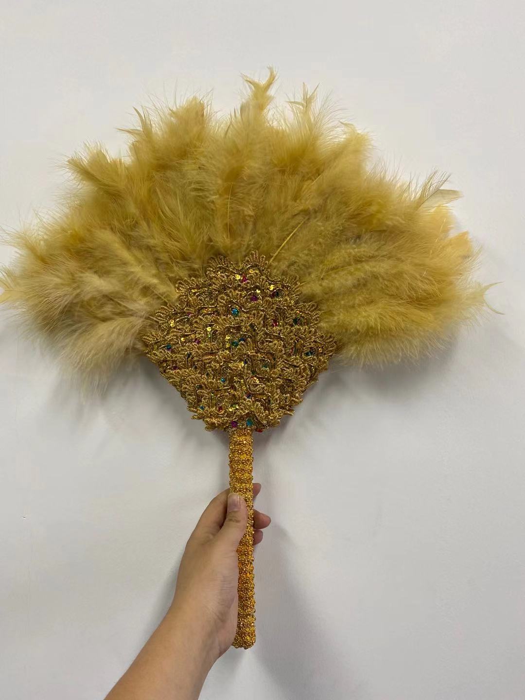Turkey Feather Fan