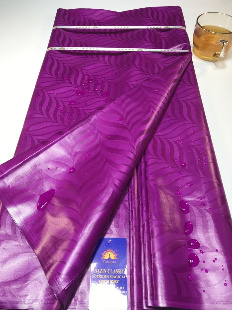 Top Quality Atiku Fabric For Men &Women's Bazin Riche Sewing Washable 5 Yards Nigerian Brocade Tissu African Bazin Riche Fabric