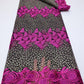 NI.AI Latest Embroidery African Lace Fabric 5 Yards High Quality Nigerian Women Wedding Asoebi French Tulle For Wedding LY770